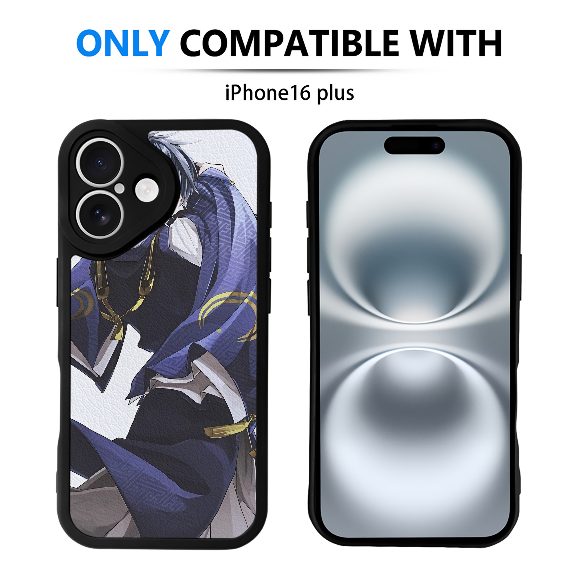 （画像用） 刀剣乱舞 Touken Ranbu 【iPhone 16シリーズ対応】シリコンスマホケース（レザー調） 材質：シリコン